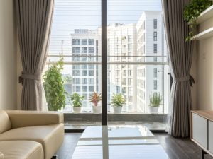 thuê căn hộ 1 phòng ngủ chung cư vinhomes symphony riverside long biên